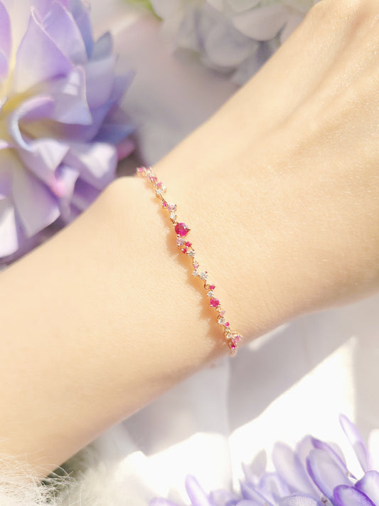 Ruby Diamond Bracelet-WK3626R