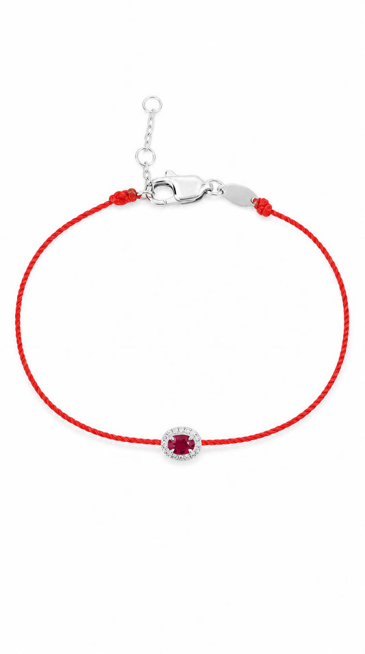 Ruby Diamond Bracelet-WKH4085@
