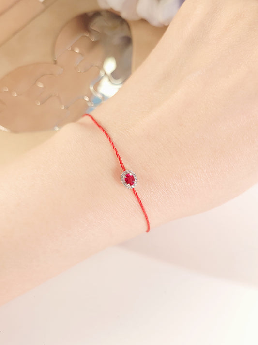 Ruby Diamond Bracelet-WKH4085@