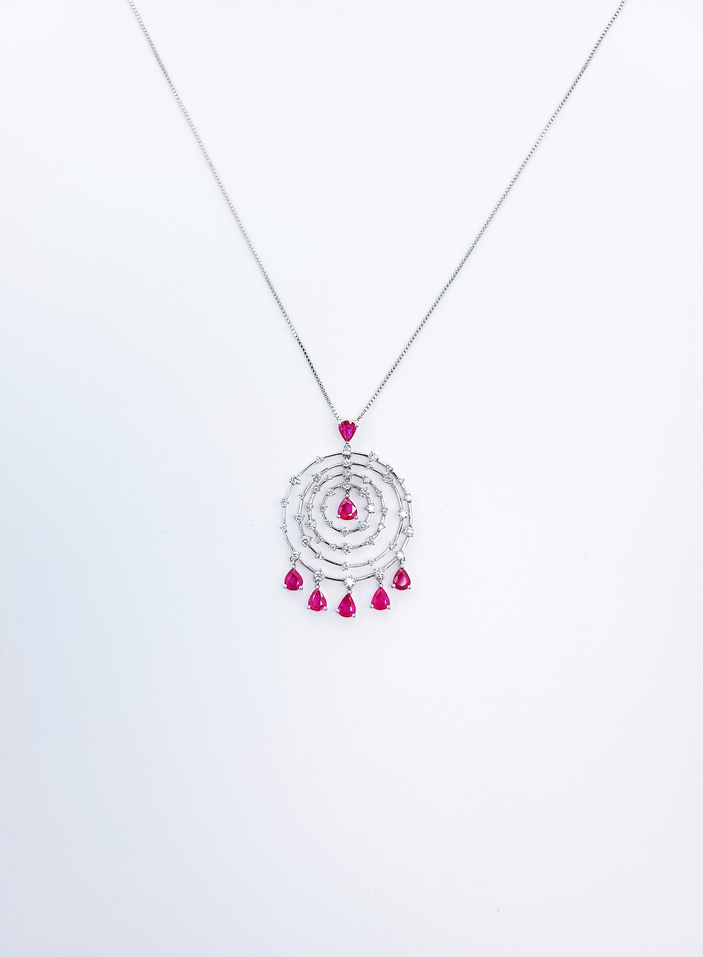 Ruby Diamond Pendant-BEO00001300