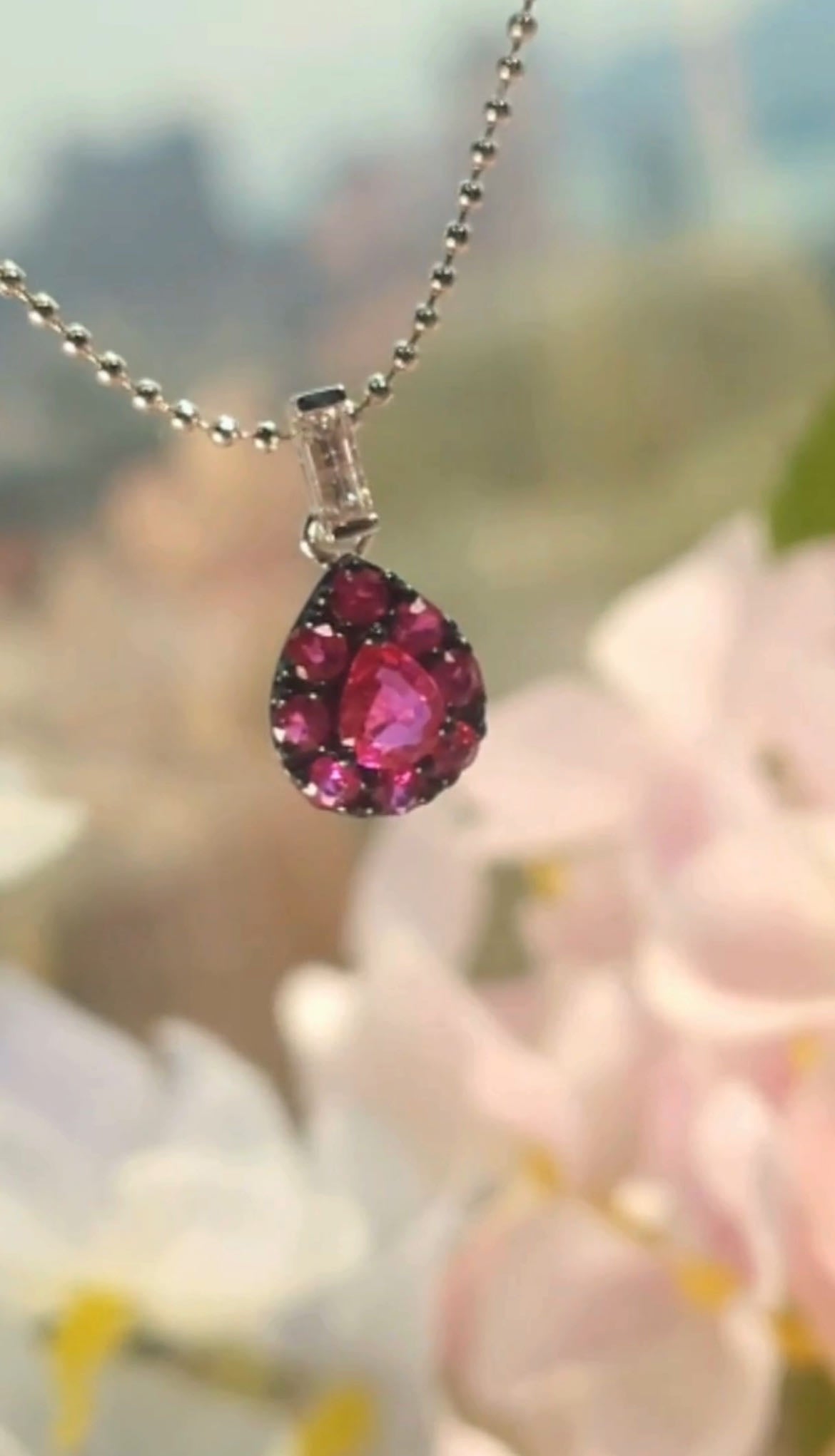 Ruby Diamond Pendant-BEO00002433