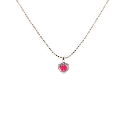 Ruby Diamond Pendant