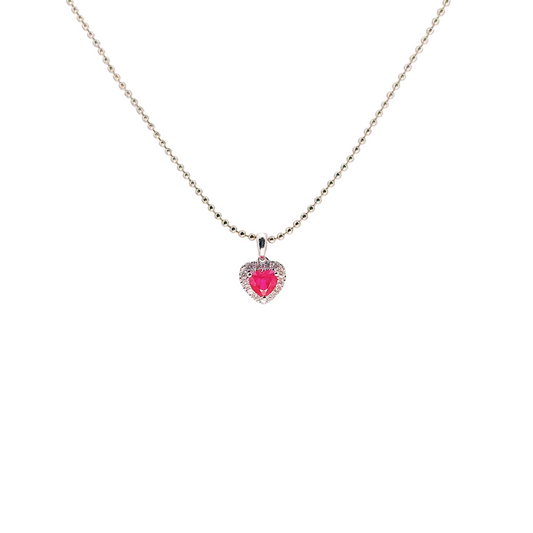 Ruby Diamond Pendant