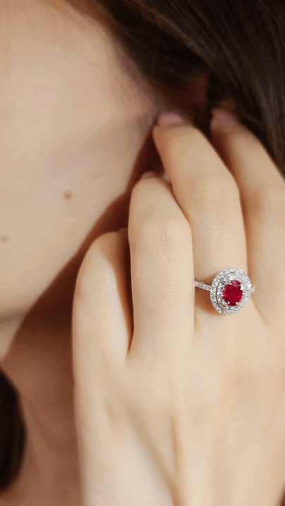 Ruby and Diamond Ring-WK3771