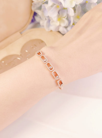 Scroll Diamond Bracelet-WK4122