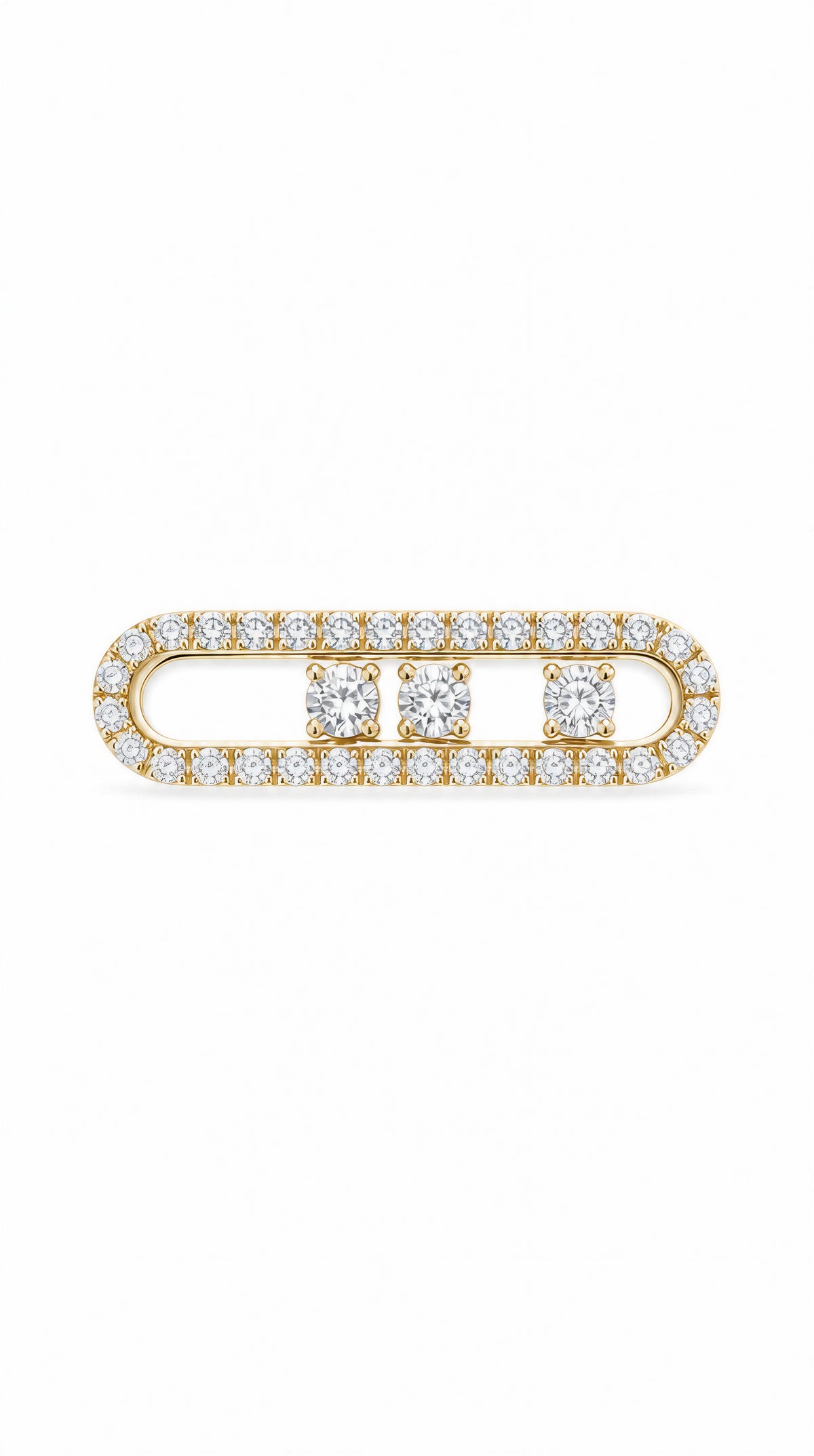 Scroll Diamond Charm-WK4123@