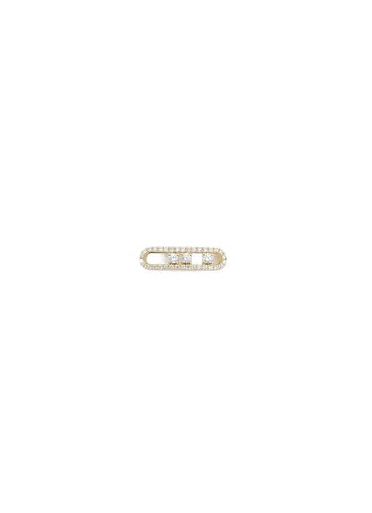 Scroll Diamond Charm-WK4123@