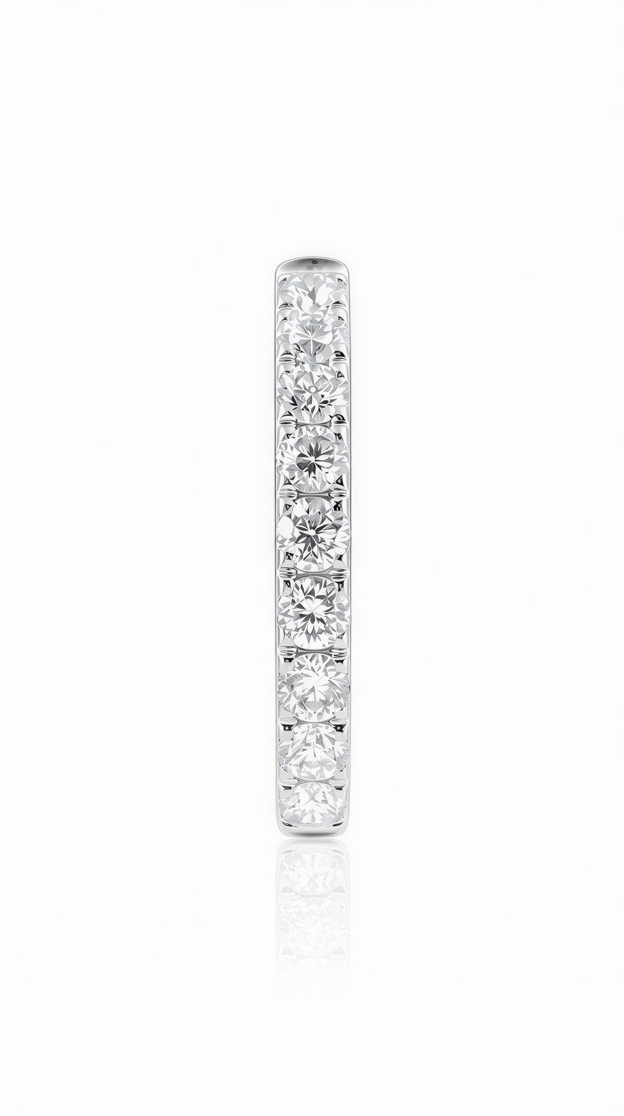 Small Hoop Diamond Earrings (one piece)-WK3785@
