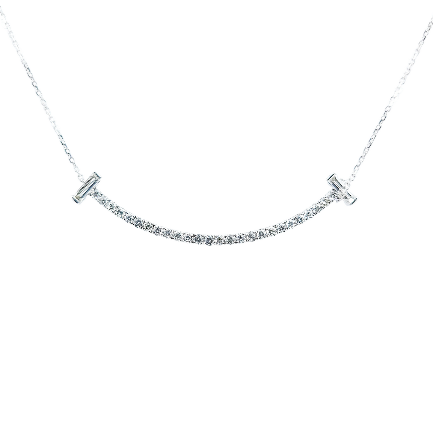Smile Diamond Necklace-WK4032