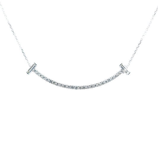Smile Diamond Necklace-WK4032