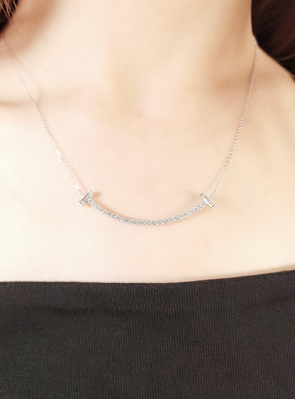 Smile Diamond Necklace-WK4032