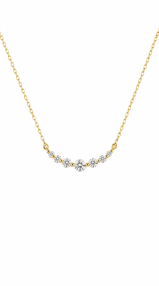 Smile Diamond Necklace-WK4229@