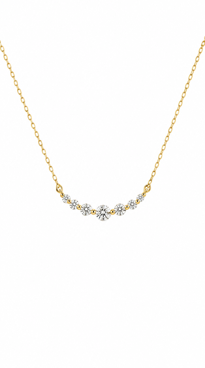 Smile Diamond Necklace-WK4229@