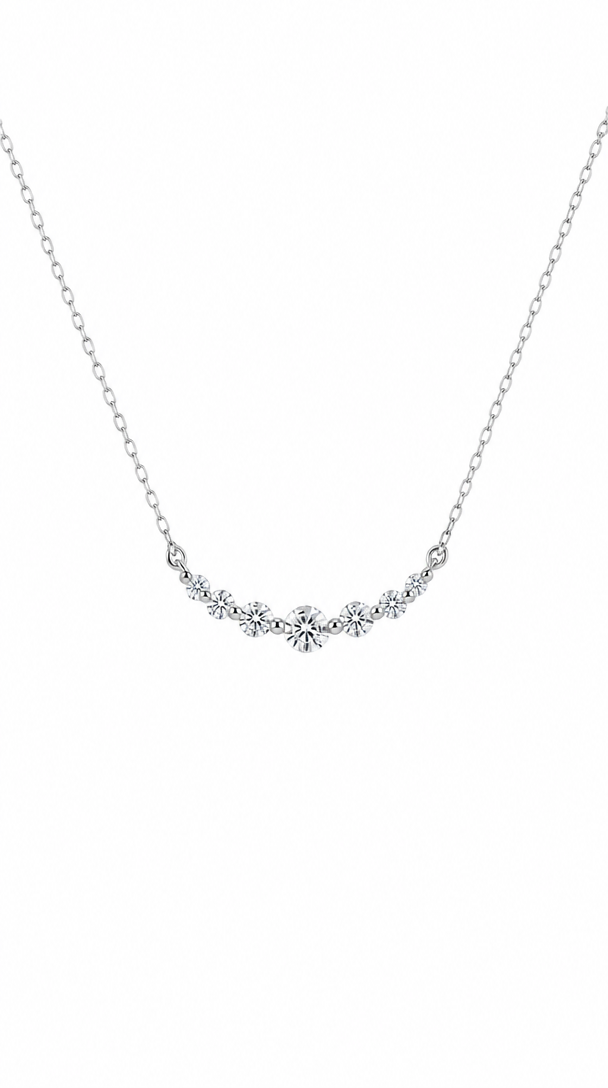 Smile Diamond Necklace-WK4229@
