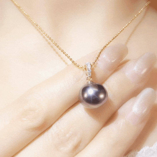 South Sea Pearl and Diamond Pendant-WK4093