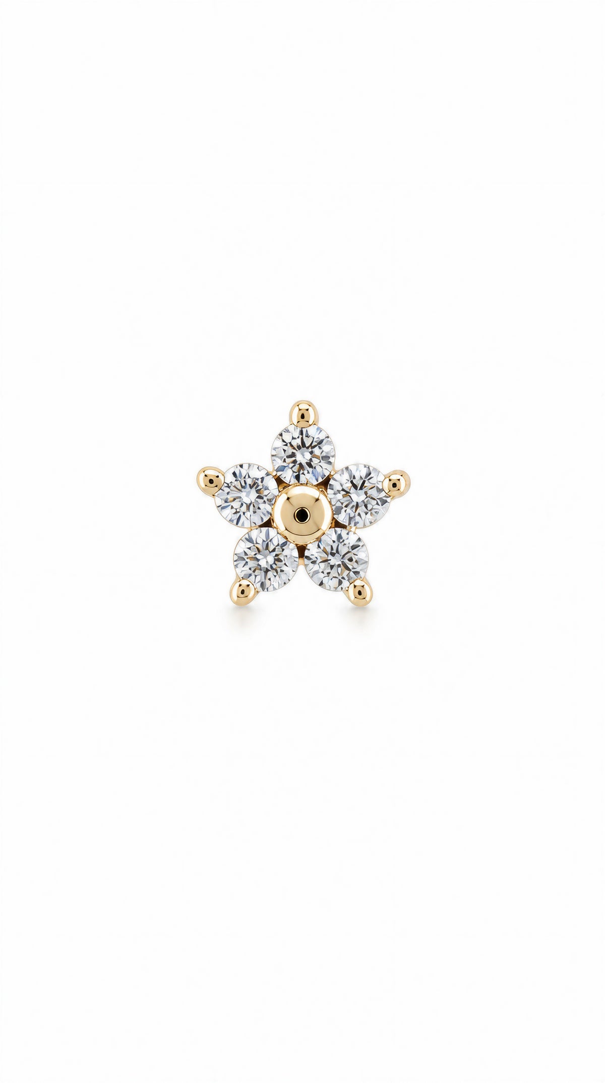 Star Diamond Earring (one piece)-WK4185@