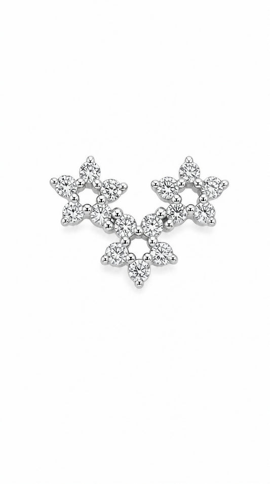 Star Diamond Earring (one piece)-WK4228@