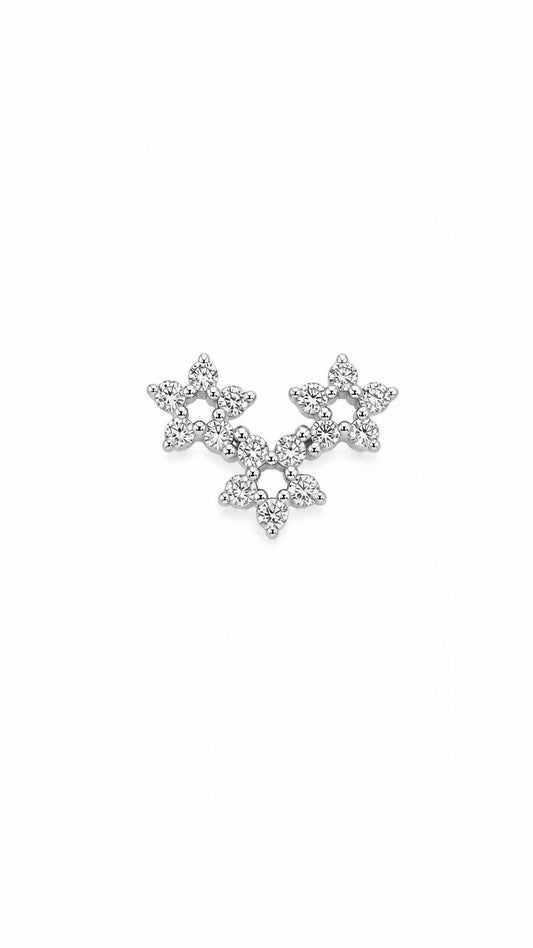 Star Diamond Earring (one piece)-WK4228@