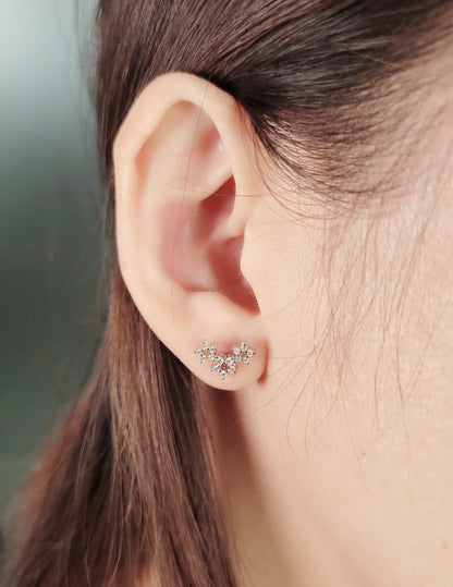 Star Diamond Earring (one piece)-WK4228@
