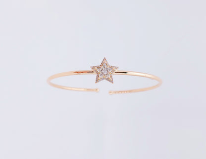 Starry Night Diamond Bangle-WK3726