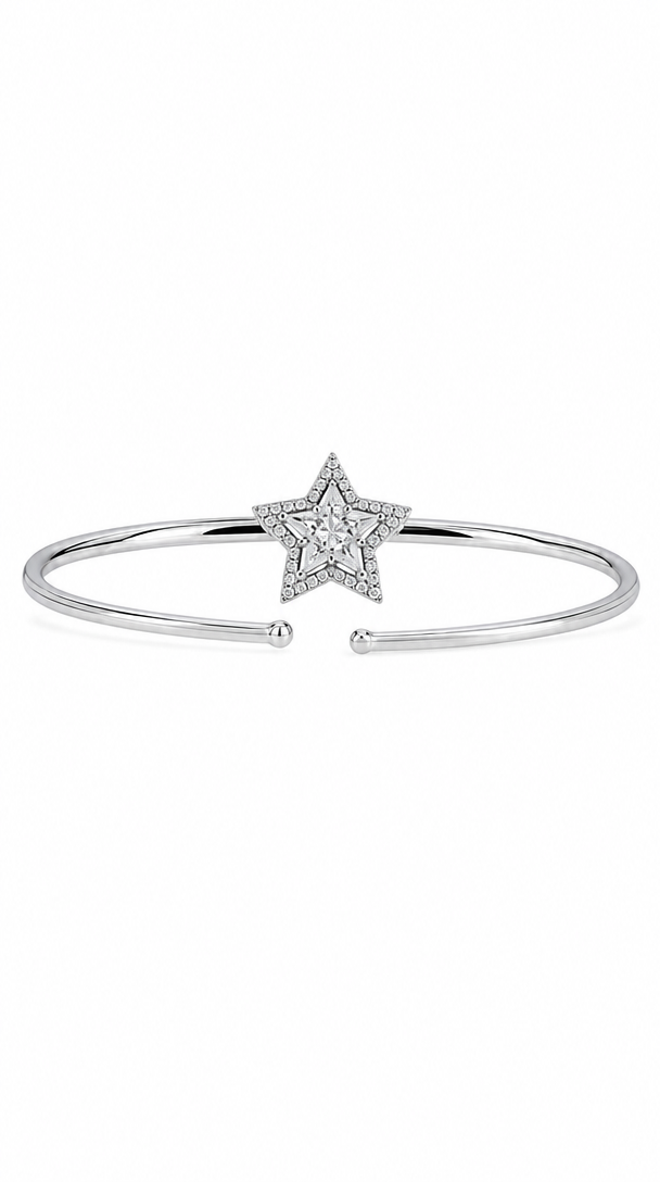 Starry Night Diamond Bangle-WK3726