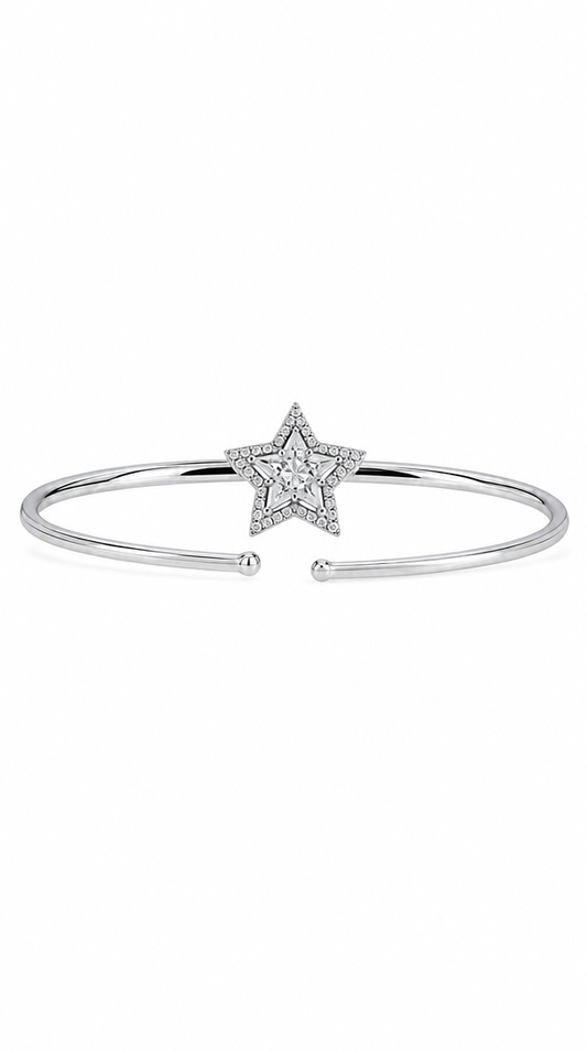 Starry Night Diamond Bangle-WK3726