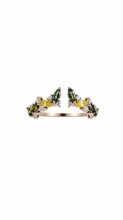 Tourmaline and Diamond Ring-WK4283B@