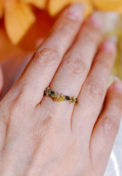 Tourmaline and Diamond Ring-WK4283B@