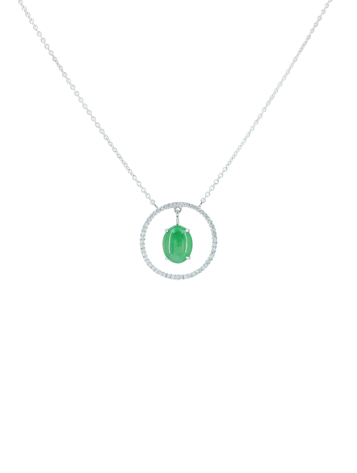 Jade and Diamond Necklace-WAO00000058