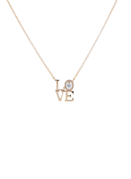 Love Diamond Necklace-WK2905