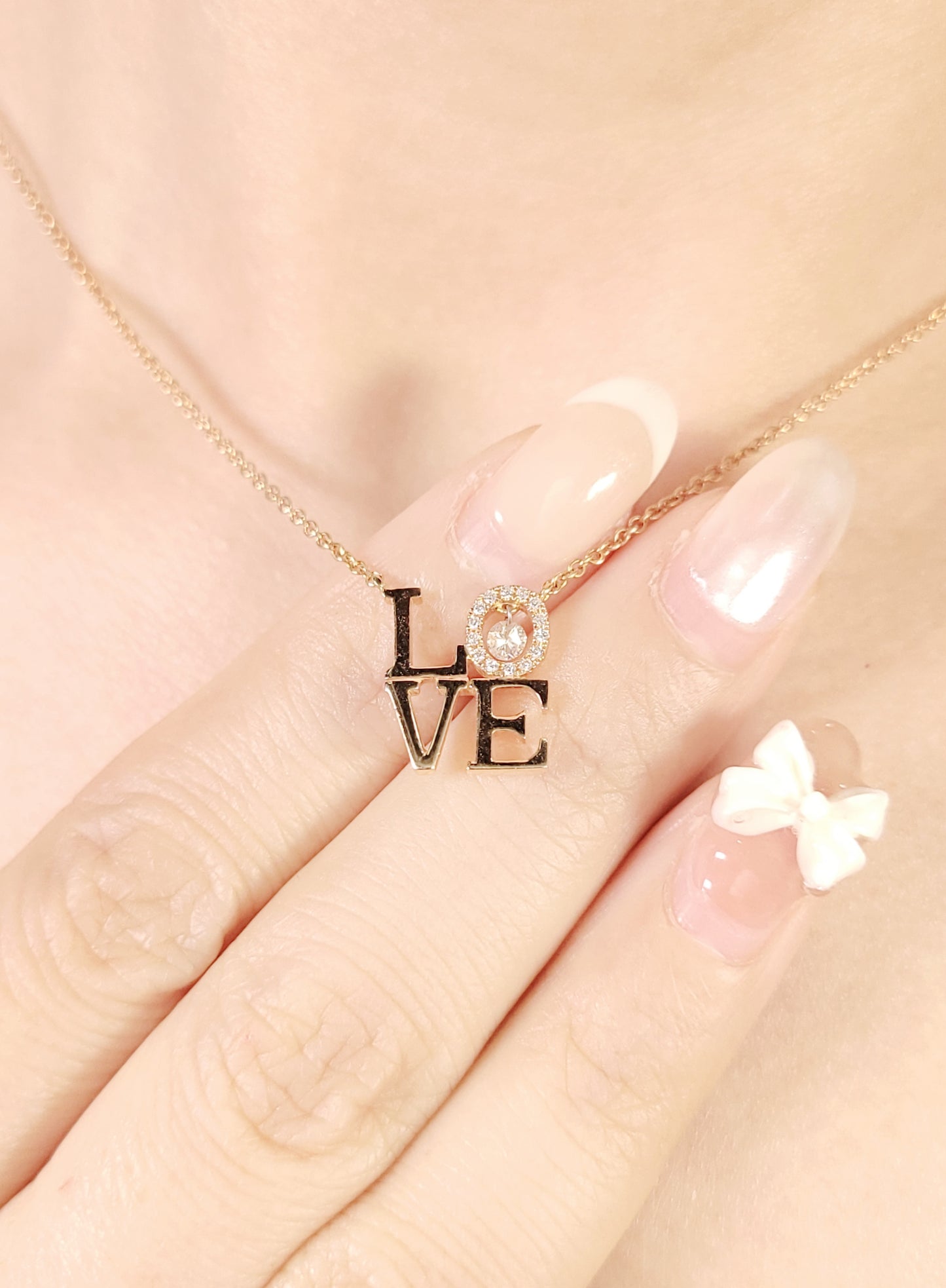 Love Diamond Necklace-WK2905