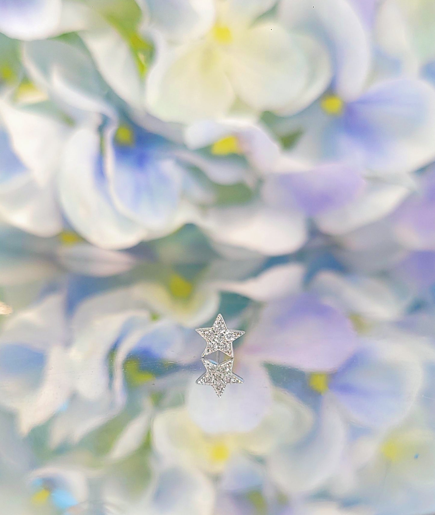 Diamond Star Earring (one piece)-WK2947
