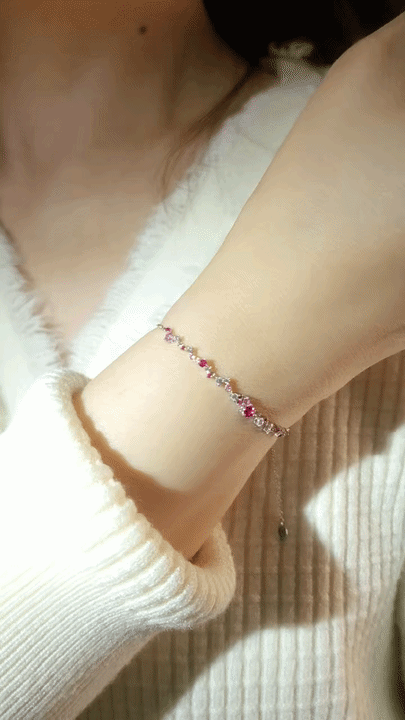 Ruby Diamond Bracelet-WK3626RR