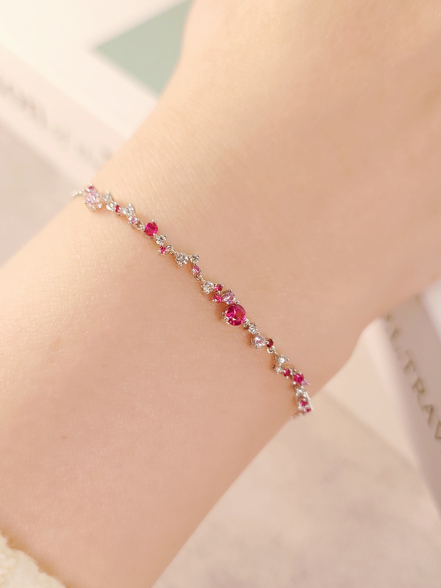 Ruby Diamond Bracelet-WK3626RR