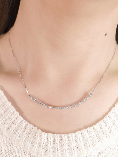Smile Diamond Necklace-WK3951