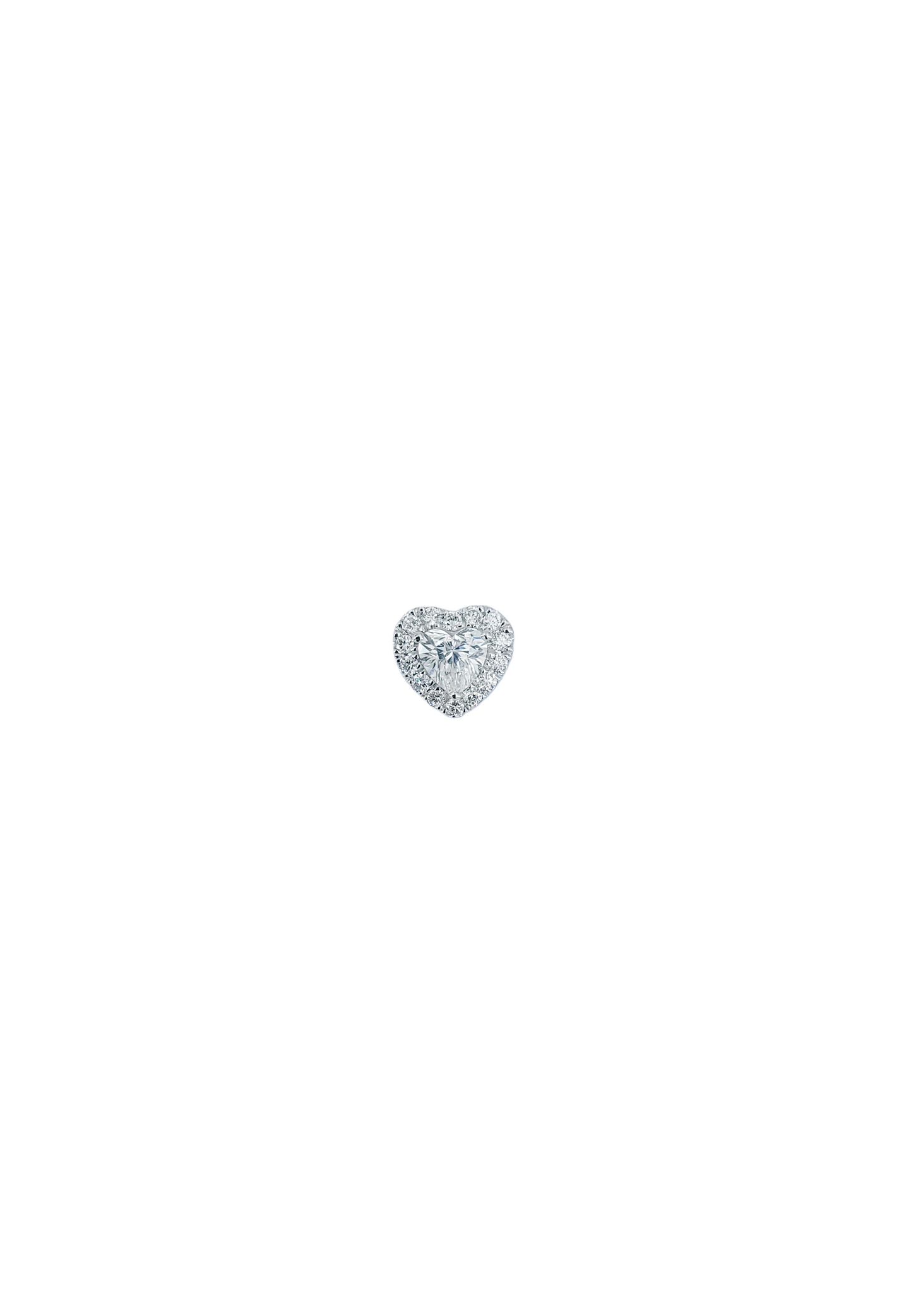 Heart Shape  Diamond Charm-WK4104D@