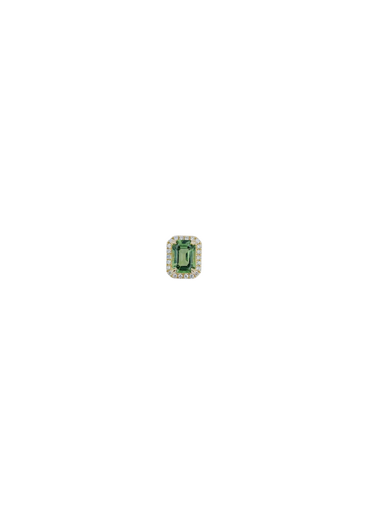 Green Sapphire and Diamond Pendant -WK4121@