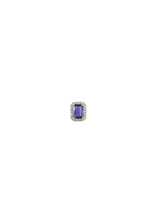 Purple Sapphire and Diamond Pendant -WK4121-EC@