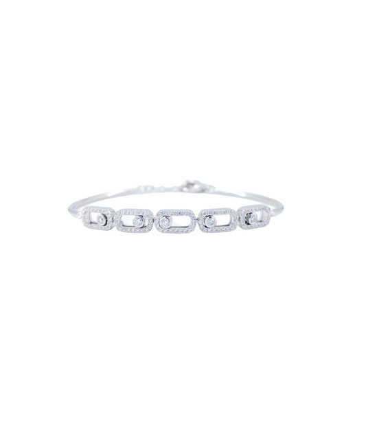 Scroll Diamond Bracelet-WK4122