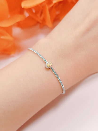 Yellow Diamond Charm-WK4136@