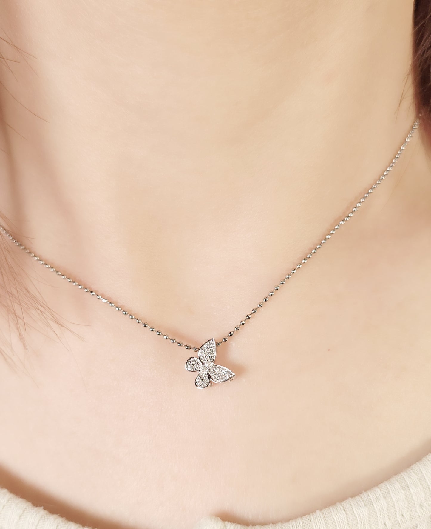 Butterfly Diamond Charm-WK4153