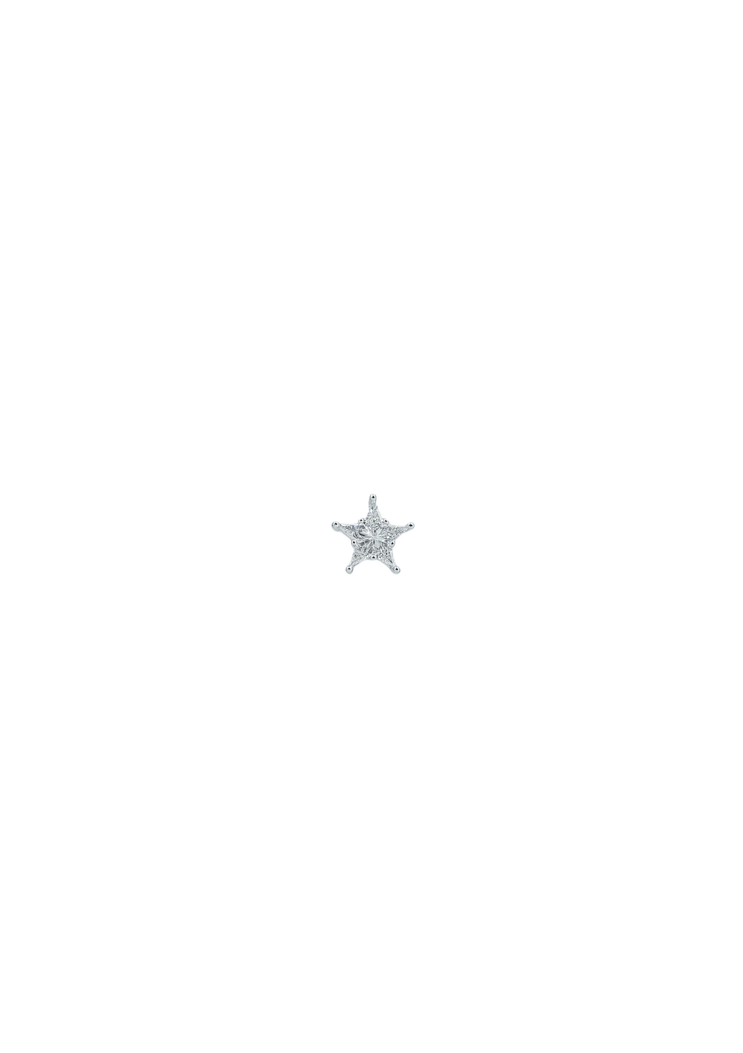 Star Diamond Earring (one piece)-WK4155@