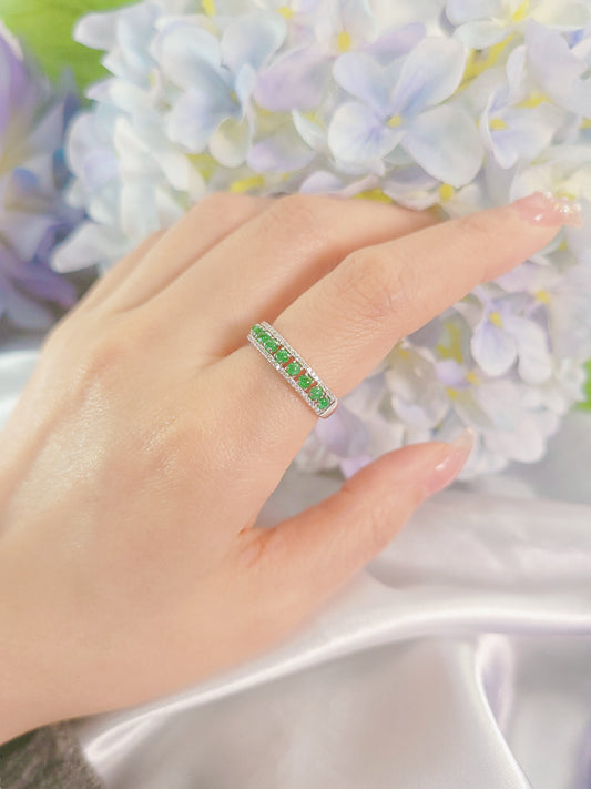 Emerald and Diamond Ring-WK4166