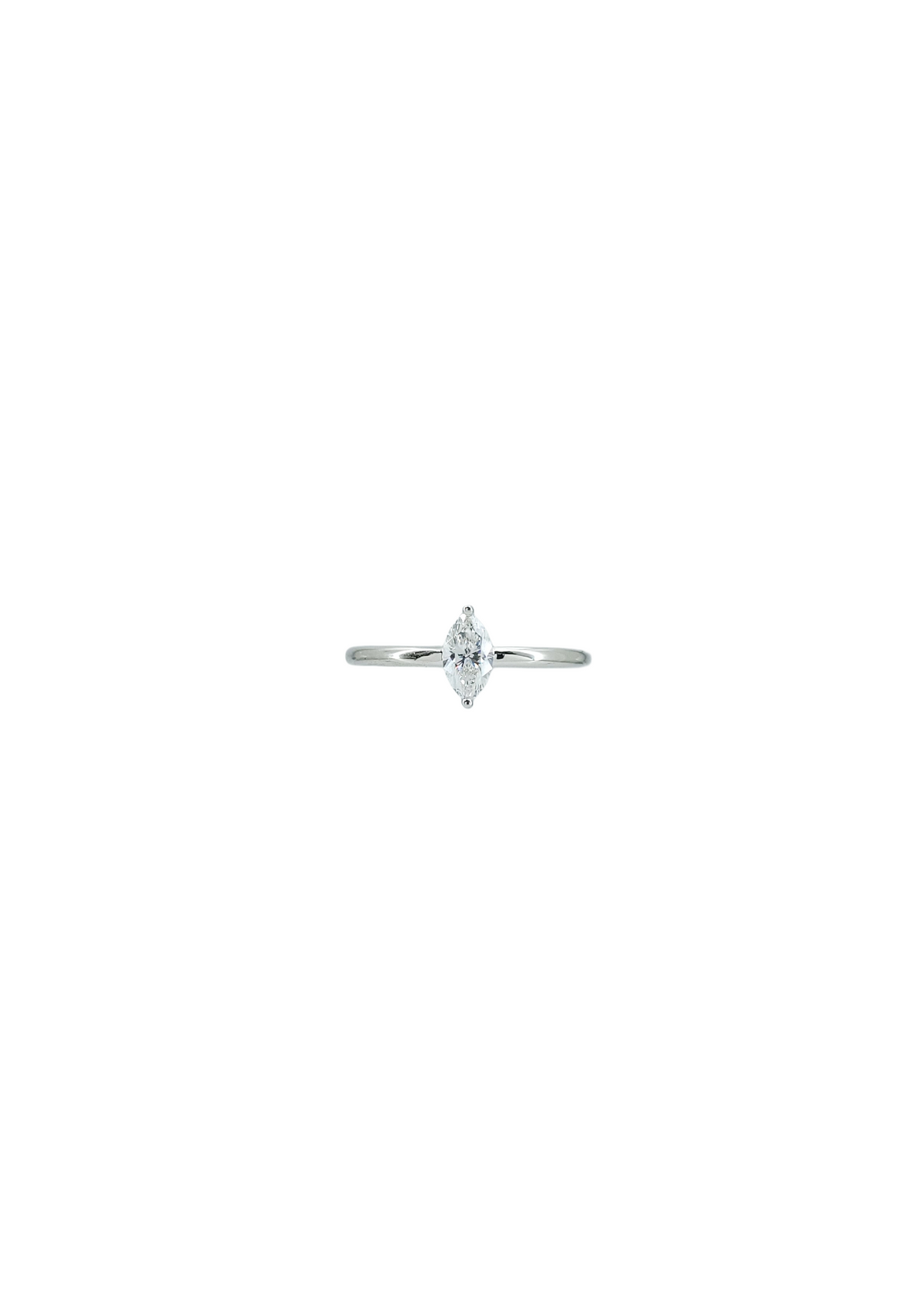 GIA 0.32CT Marquise Diamond Ring-WK4171