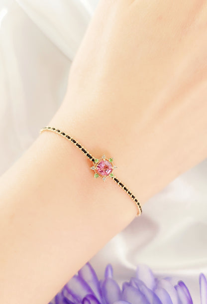 Spinel & Diamond Charm-WK4179@