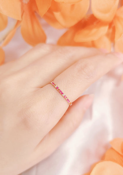 Ruby Diamond Ring-WK4188@