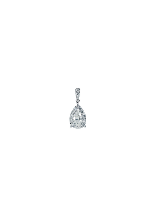 Raindrop Diamond Pendant-WK4192