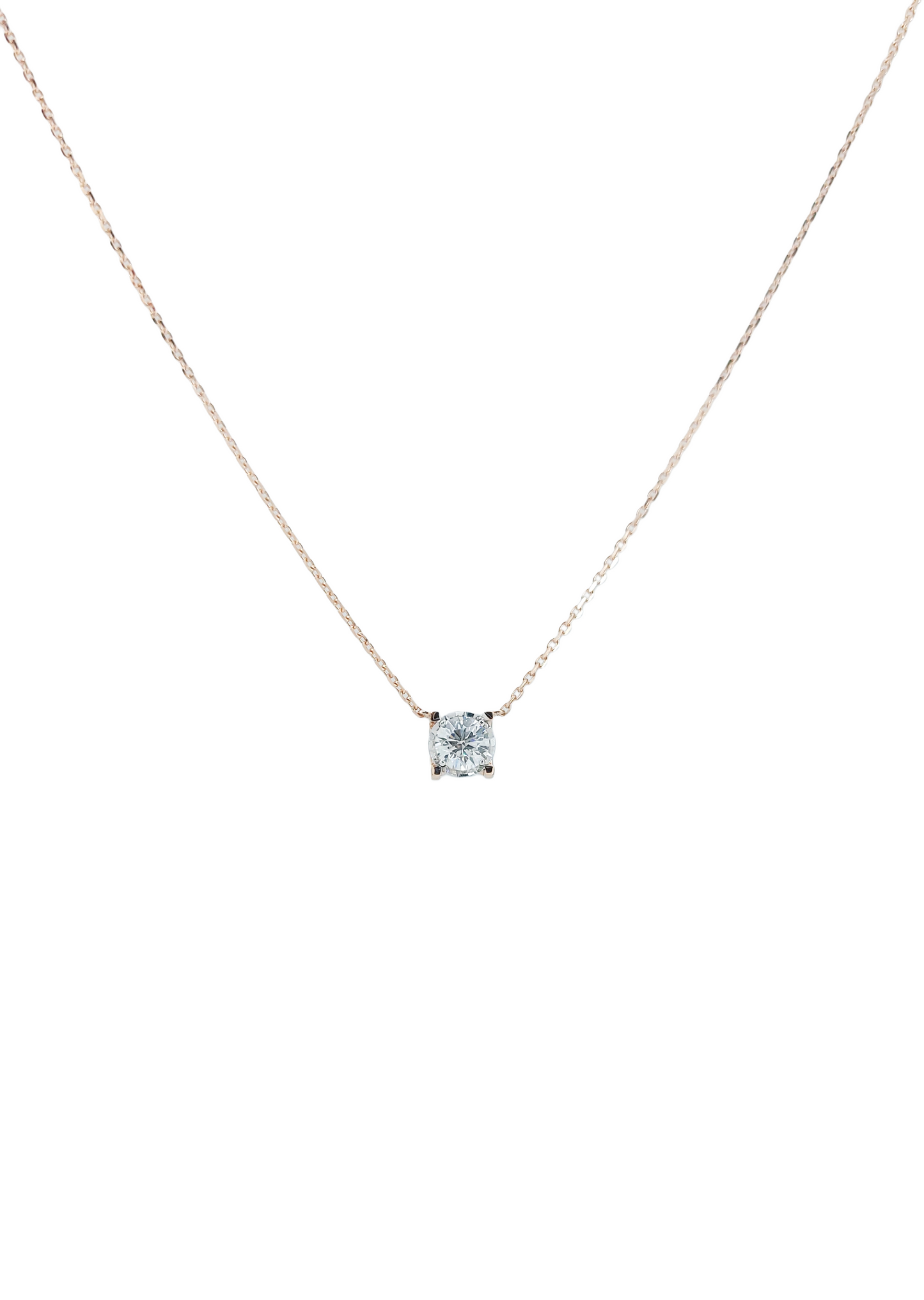 GIA 0.44CT Diamond Necklace-WK4204