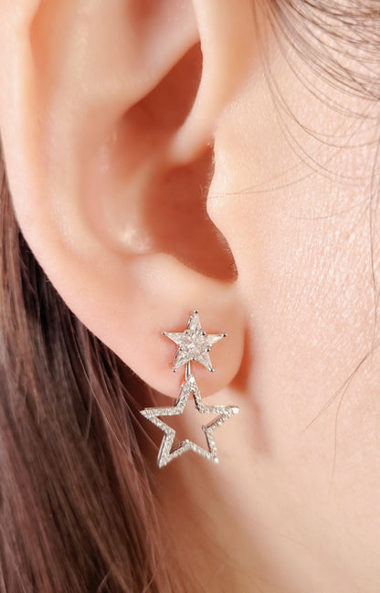 Diamond Starry Earrings-WK4217