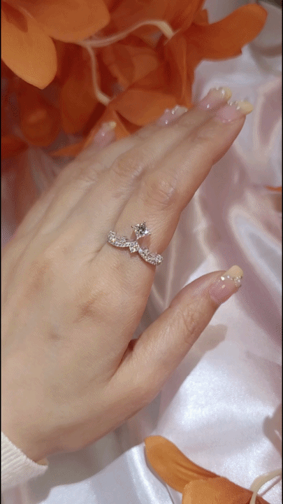 GIA 0.39CT Diamond Ring-WK4225PD